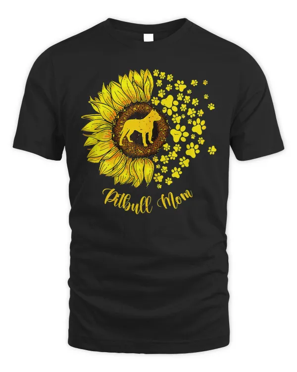 Bully Lover Dog Sunflower Pitbull Mom Dog Lover 325 Pitbull Dog