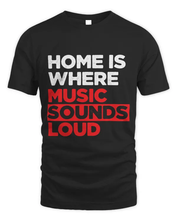 Home Is Where Music Sounds Loud Disco Audio Engineer