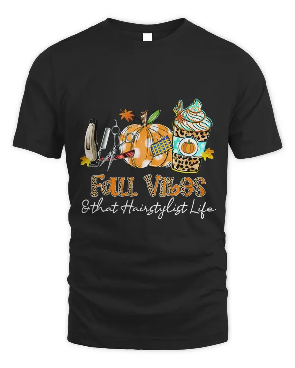 Fall Vibes That Hairstylist Life Scissors Comb Pumpkin
