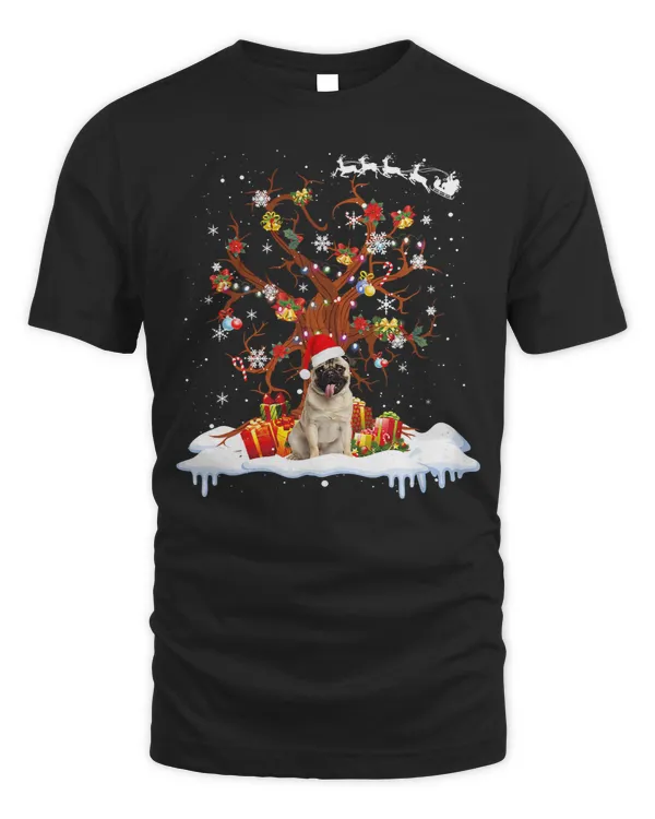 Pug Lover Funny Pug Santa Costume Christmas Tree Light Ornaments Xmas 182 Pugs Dog