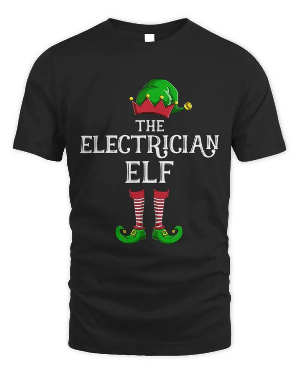 Electrician Elf Matching Family Group Christmas Party Pajama