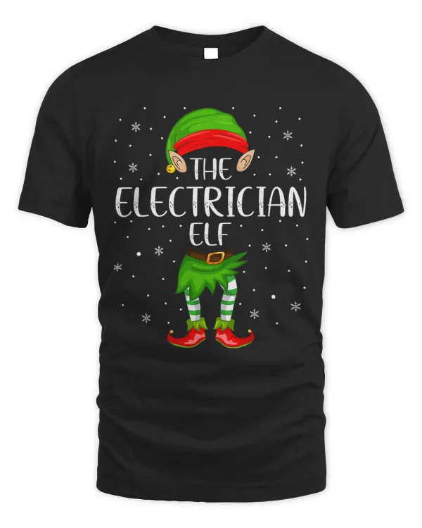 Electrician Elf Xmas Party Matching Family Christmas