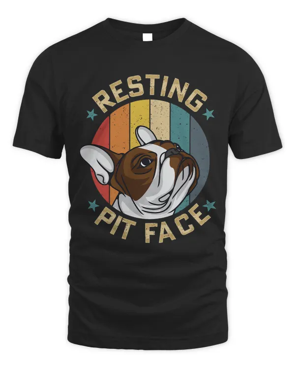 Bully Resting Pit Face Pitbull Owner Funny Dog Lover Mother Women Pitbull Dog