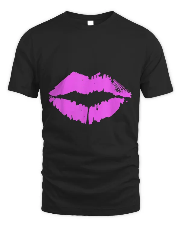 Hot Pink Lips Lipstick Kiss Make Up Artist Cosmetologist