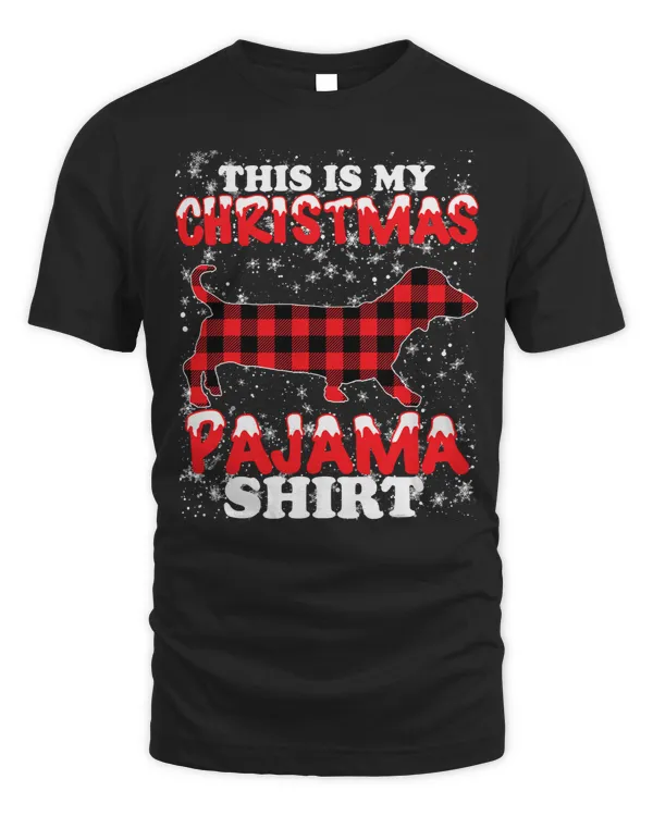 Wiener Christmas Dog Lover This is My Xmas Pajama 109 Dachshund Doxie