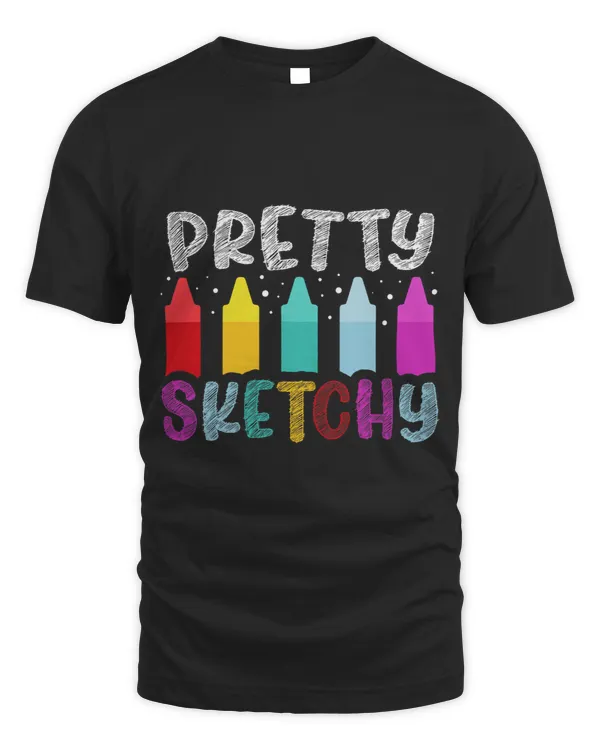 Pretty Sketchy Color Artist Coloring Art Teacher