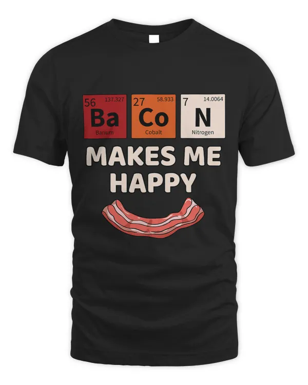 Bacon Periodic Table Chemistry Funny Humor Science Scientist