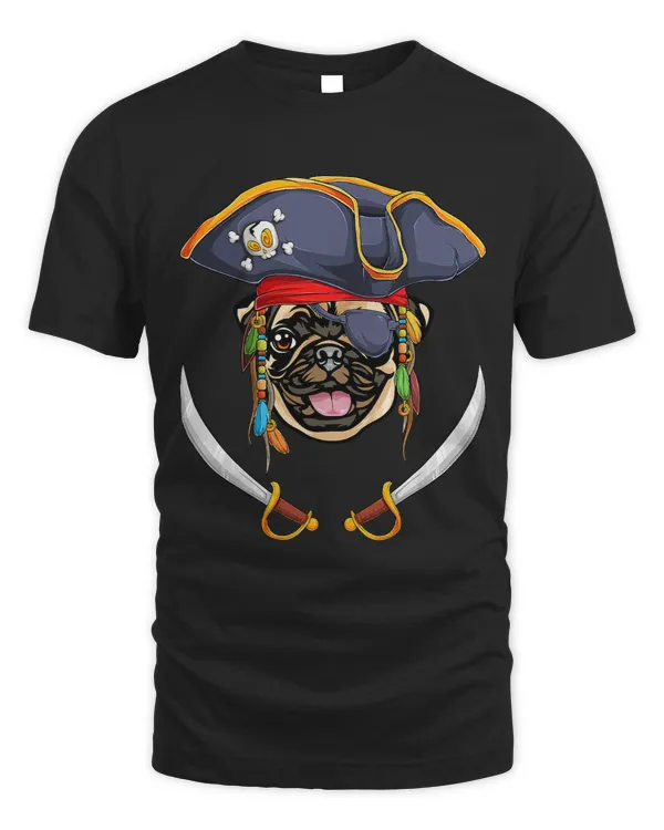 Pug Lover Pirate Funny Dutch Bulldog 19 Pugs Dog