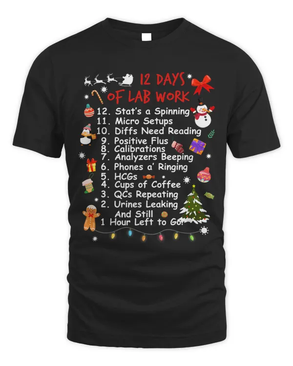 12 Days Of Lab Life Christmas Medical Laboratory Scientist