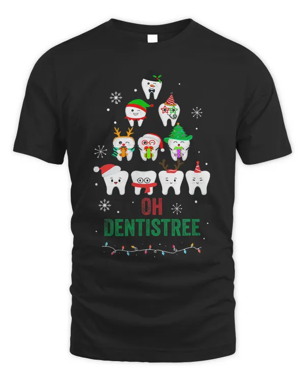 Oh Dentistree Funny Christmas Tree Dental Hygiene Xmas 1