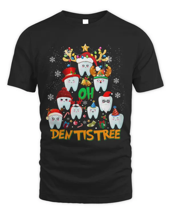 Oh Dentistree Funny Christmas Tree Dental Hygiene Xmas