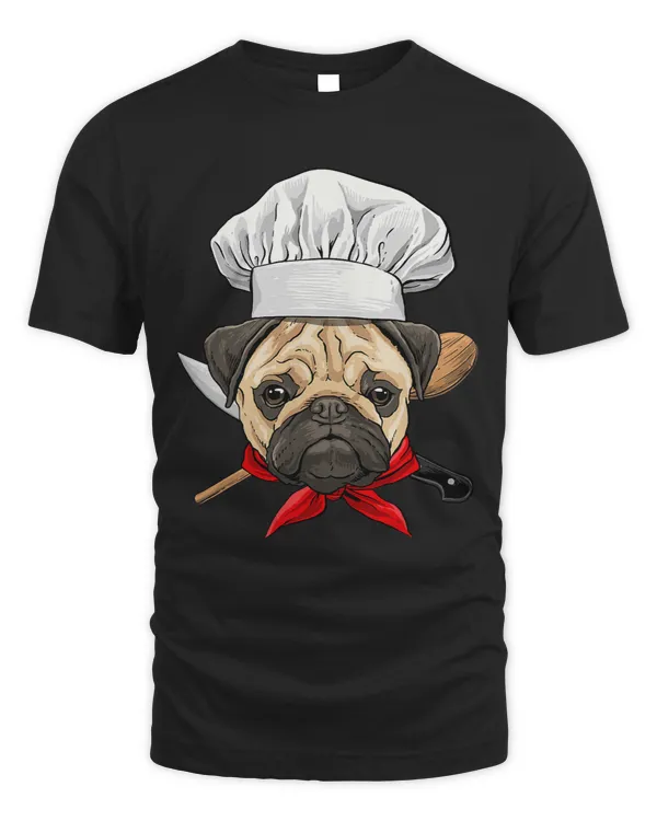 Pug Lover Chef Dog Cooking Baking Lover 471 Pugs Dog