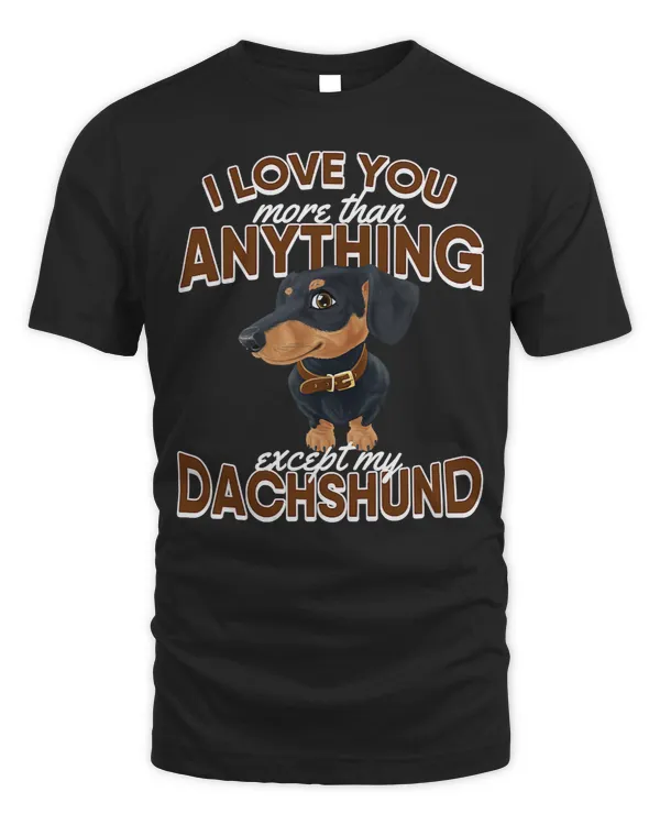 Wiener I love Dachshund Cute animal tees 63 Dachshund Doxie