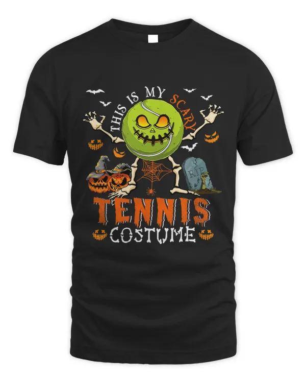 This Is My Scary Tennis Costume Halloween Skeleton Lover
