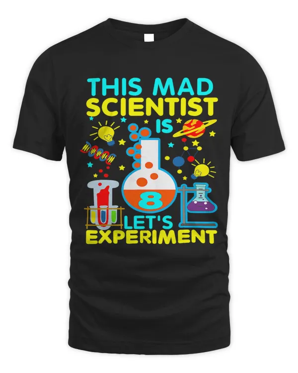 8th Birthday Gift This Mad Scientist Is 8 Lets Experiment