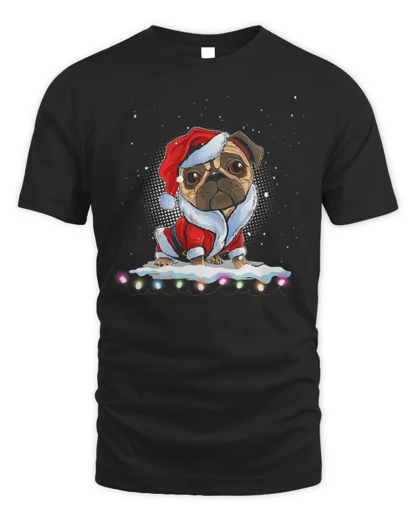 Pug Lover Christmas Tree Lights Santa Dog Xmas Boys Pugmas 131 Pugs Dog