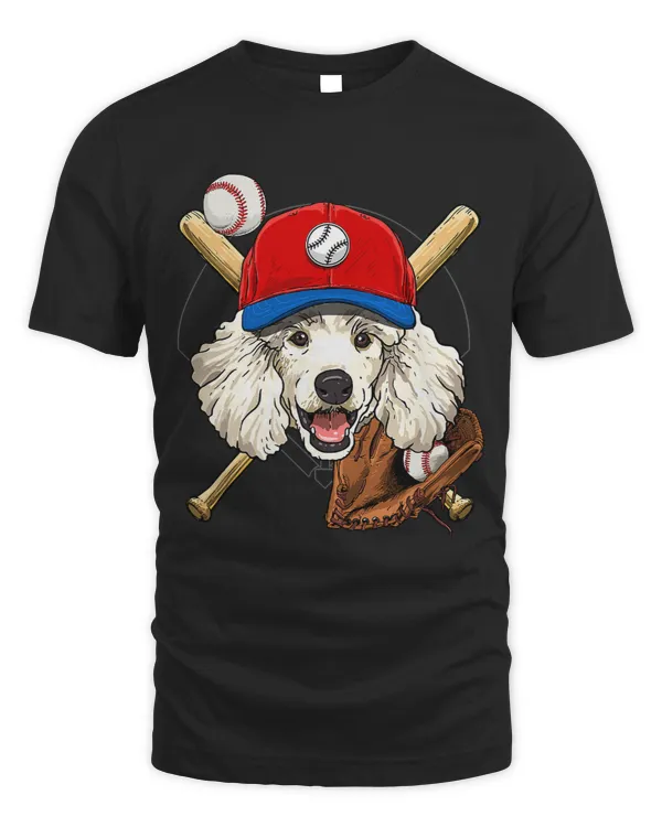 Poodles Baseball Player Coaches Poodle Dog Lover Catcher Pitcher 192 Poodle dog
