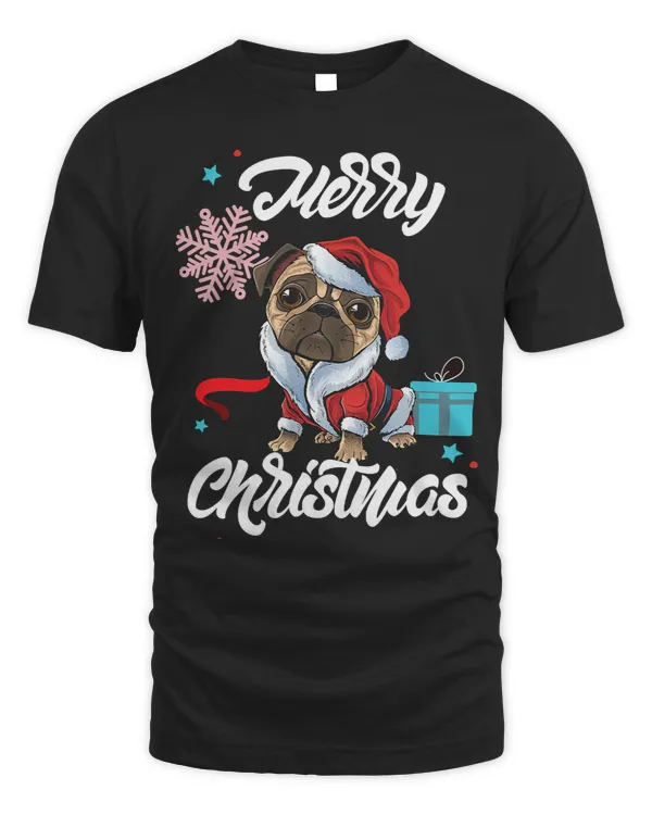 Pug Lover Merry Pugging Christmas owner Santa xmas fuuny 12 Pugs Dog