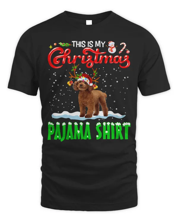 Poodles This Is My Christmas Pajama Poodle Christmas Reindeer 41 Poodle dog
