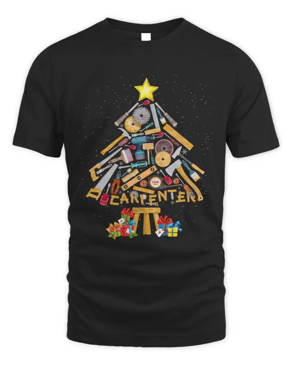 Carpenter Christmas Tree Merry Christmas Wood Workers