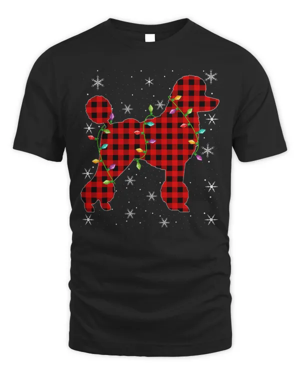 Poodles Xmas Matching Family Buffalo Plaid Poodle Christmas Pajama 54 Poodle dog