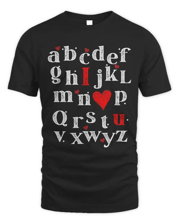 ABC Alphabet I Love You English Teacher Valentines Day