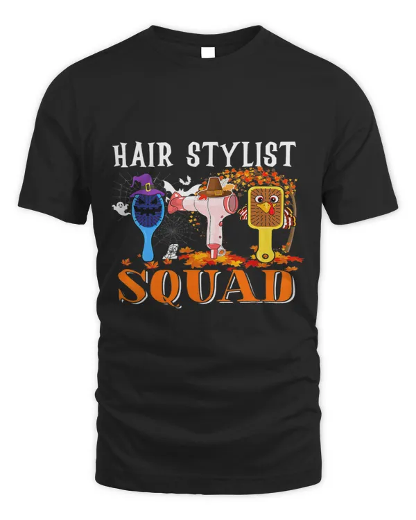 Hairstylist Squad Thanksgiving Halloween Fall Tre Boo Ghosts