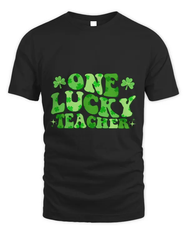 One Lucky Teacher Retro Vintage St Patricks Day Saint Patty