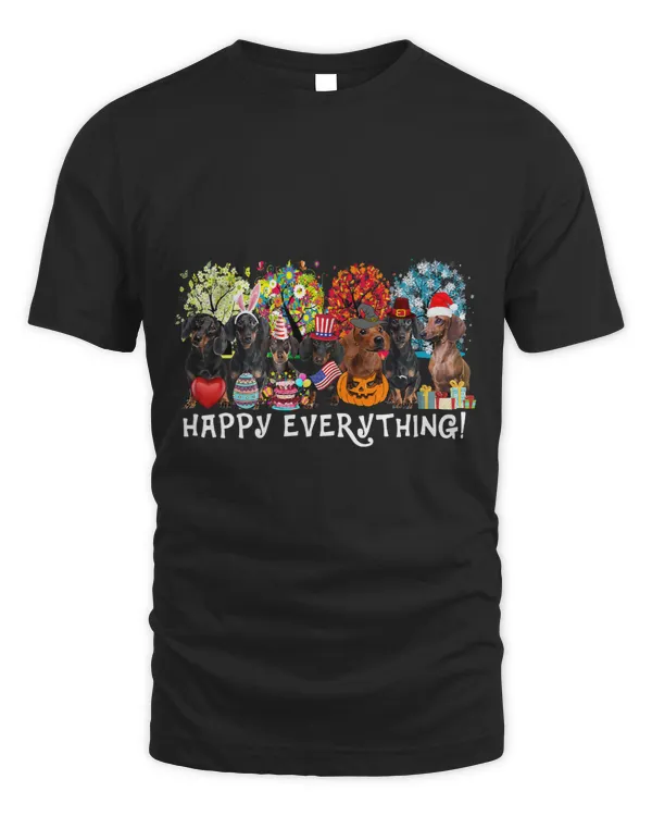 Wiener Happy Everything Seasons All Year Tree Lover51 Dachshund Doxie