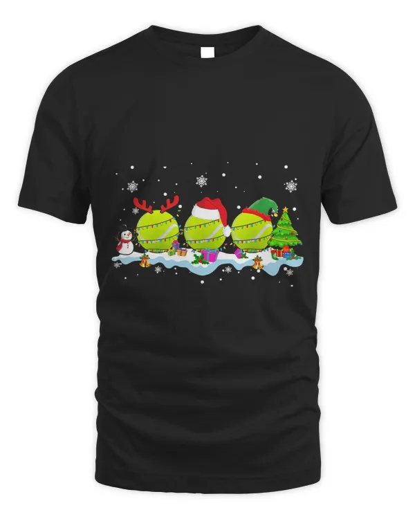 Three Santa ELF Reindeer Tennis Ball Cute Christmas Light 2