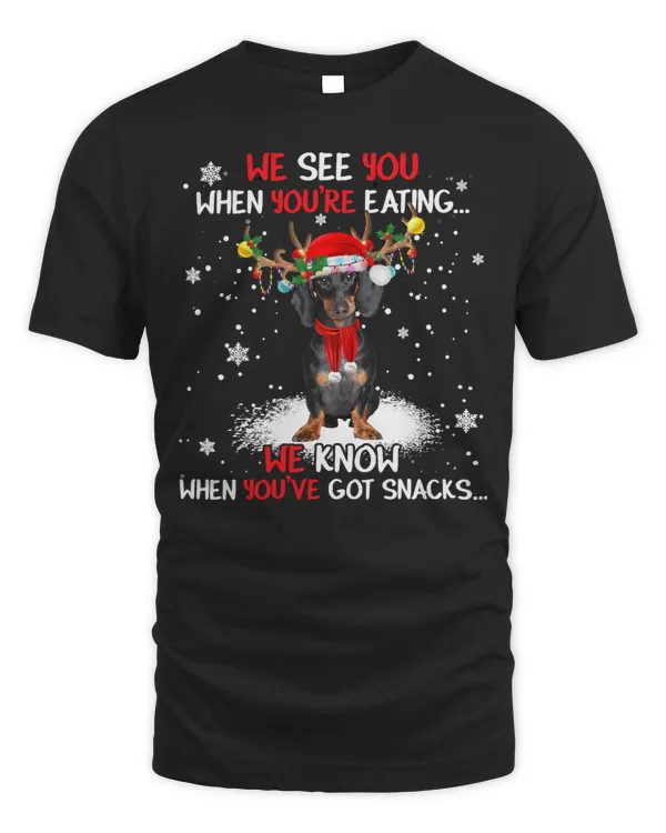 Wiener Santa Dachshund Reindeer Light Christmas Pajama 186 Dachshund Doxie