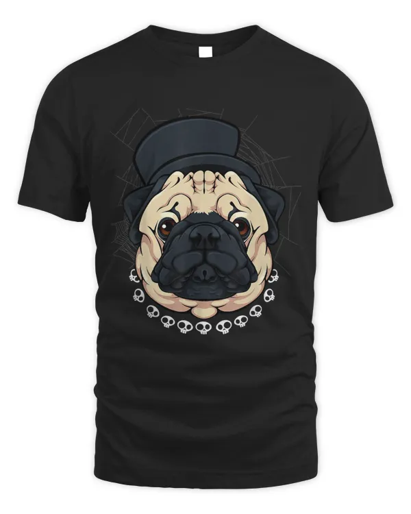 Pug Lover Skull Chain Lazy Halloween Costume Cute Dog Puppy 21 Pugs Dog