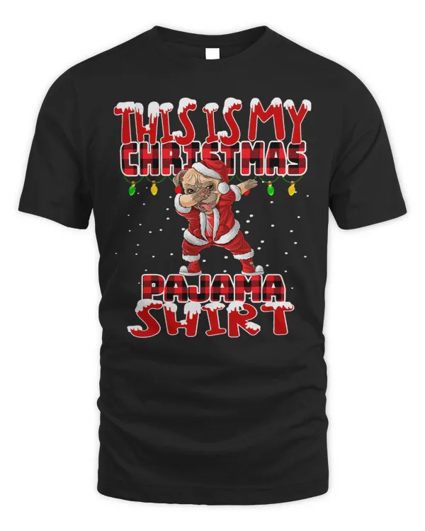 Pug Lover This Is My Christmas Pajama dabbing matching family 161 Pugs Dog