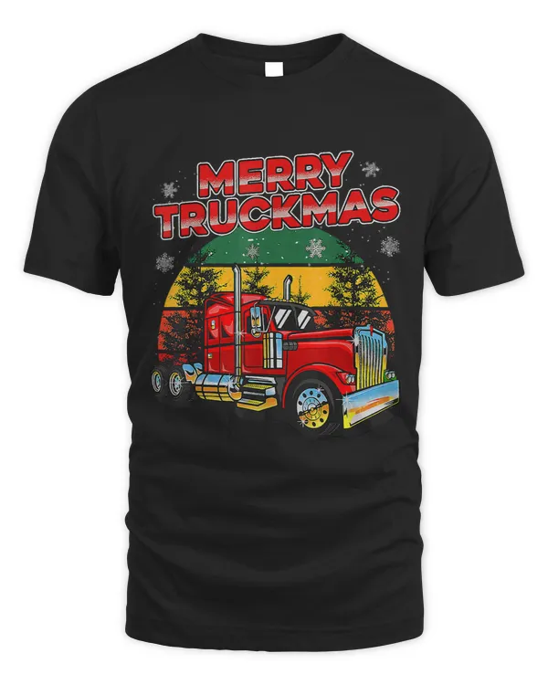 Merry Truckmas Funny Christmas Trucker Xmas Pajamas