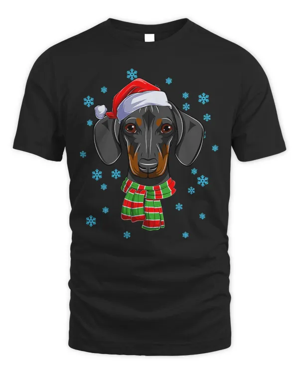 Wiener Funny Christmas Hat Santa Xmas 138 Dachshund Doxie