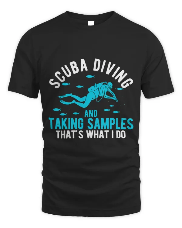 Funny Marine Biologist Marine Biology Diving Taking Sample