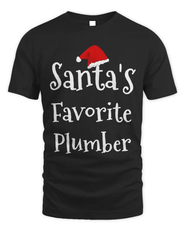 Plumber Santas Favorite Job Christmas Santa Claus Hat