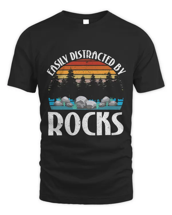 Easily Distracted By Rocks Rock Collector Geology Geologist 1