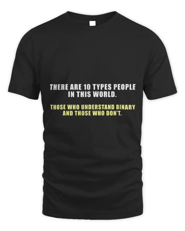 Binary code There Are 10 Types People.