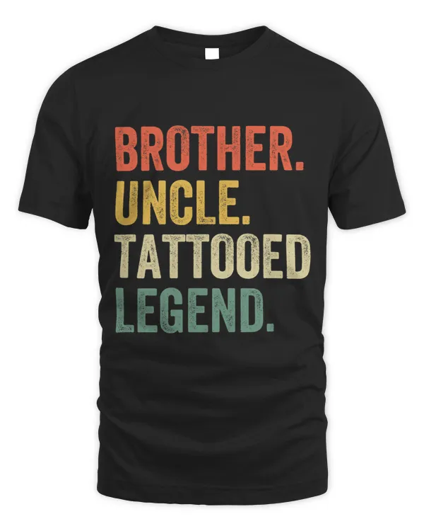 Mens Funny Tattoo Artist Brother Uncle Tattooed Legend Vintage
