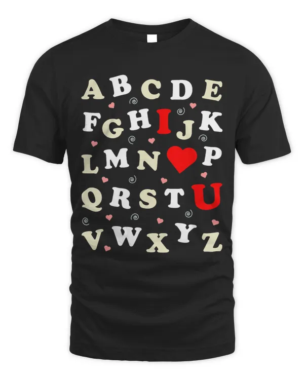 Teacher Valentines Shirt ABC Alphabet Shirt For Men Women
