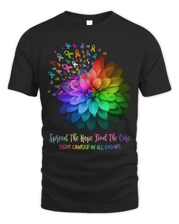 Spread The Hope Find The Cure Fight Cancer In All Colors