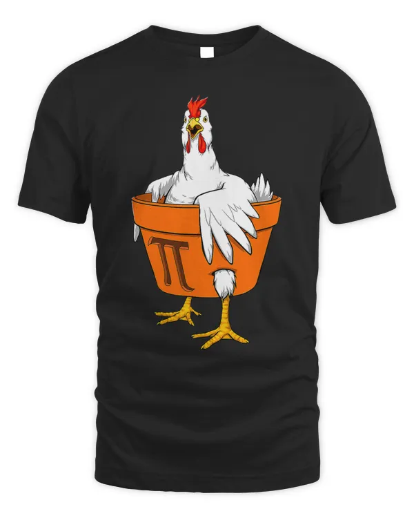 Chicken Pot PI Day Shirt Men Women Kids Math Teacher Gift