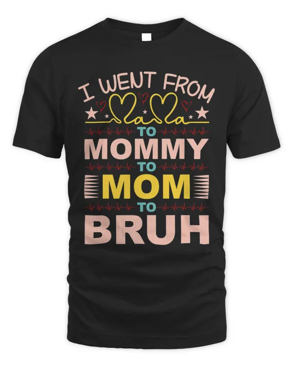 I Went From Mama To Mommy To Mom To Bruh Coloring