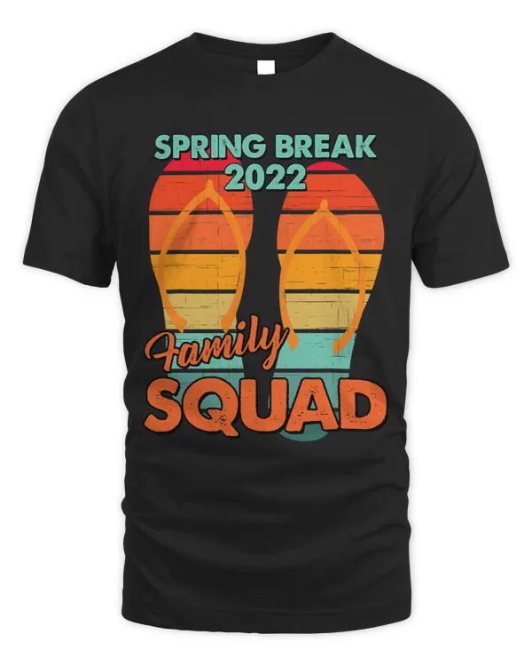 Spring Break Family Squad Beach Vintage Cool Flip Flops