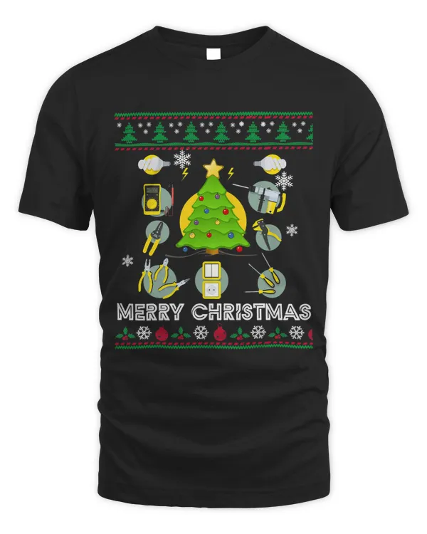 Funny Electrician Christmas Sweater for Women Men