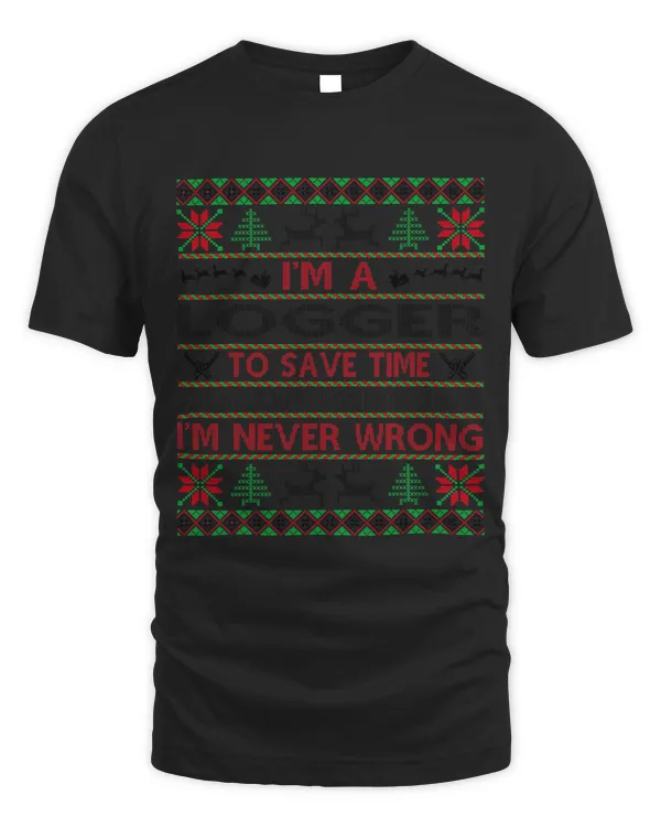 Logger Save Time Never Wrong Christmas Gift