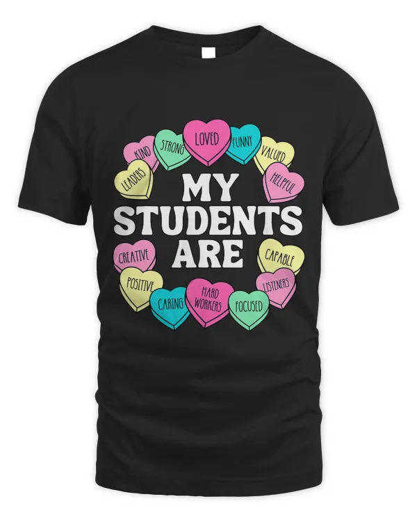 Retro Candy Heart Teacher Valentines Positive Affirmation