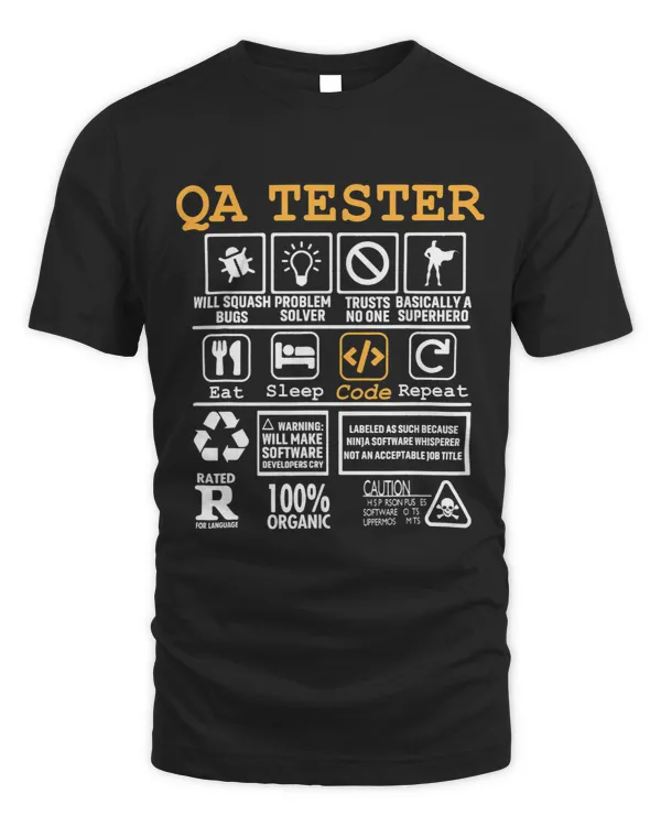 Eat Sleep Code Repeat. QA Tester Q Assurance Engineer