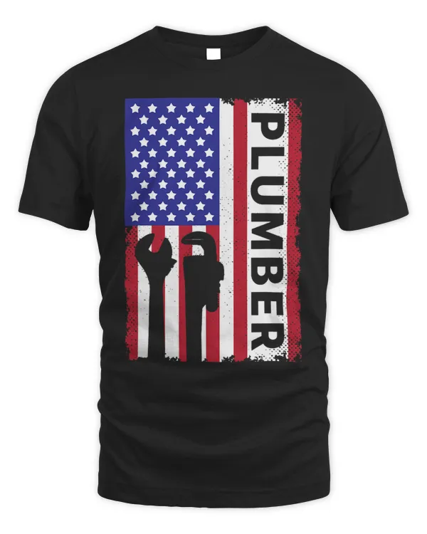 Funny Plumber For Men Women Pipefitter Steamfitter Patriotic